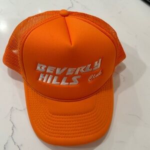Beverly Hills Club Orange Trucker Hat